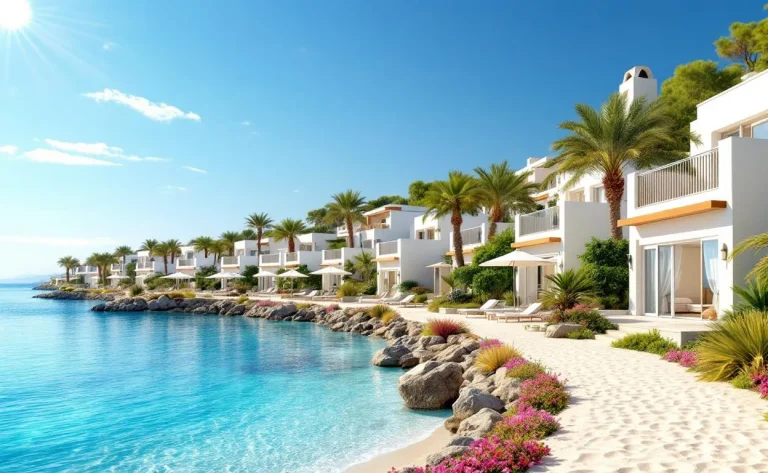 Évasion paisible à Ramatuelle, illustrant des paysages ensoleillés avec des vignes et un ciel d'azur.