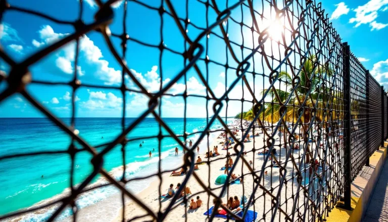 Une plage tranquille où l'ombre des palmiers rencontre le sable fin.