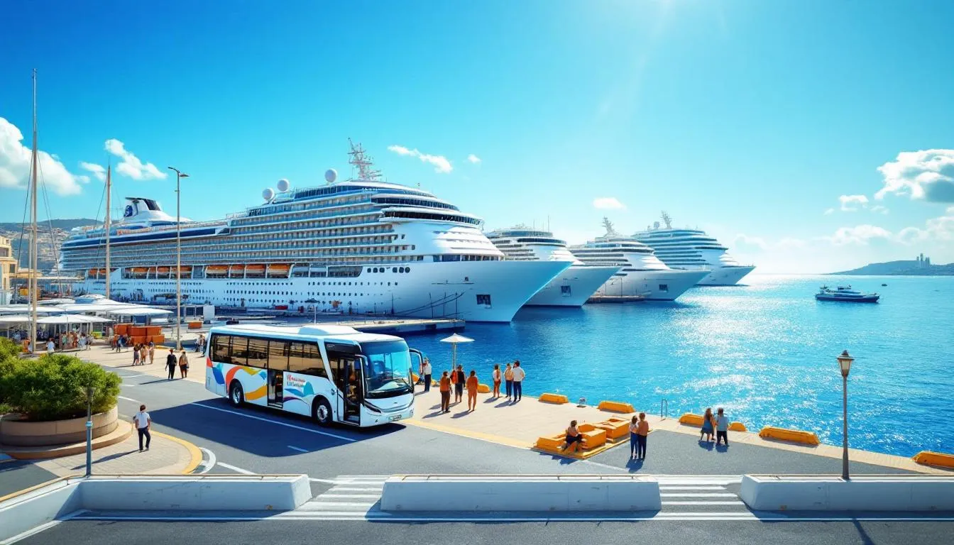 Port animé de Marseille avec des bateaux, des voiliers et des visiteurs flânant le long des quais.